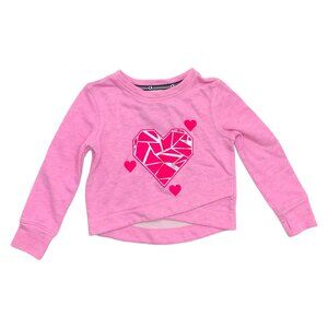 Gap Fit, Size 4/5 Years, l/s cotton sweatshirt, Heart Valentine
